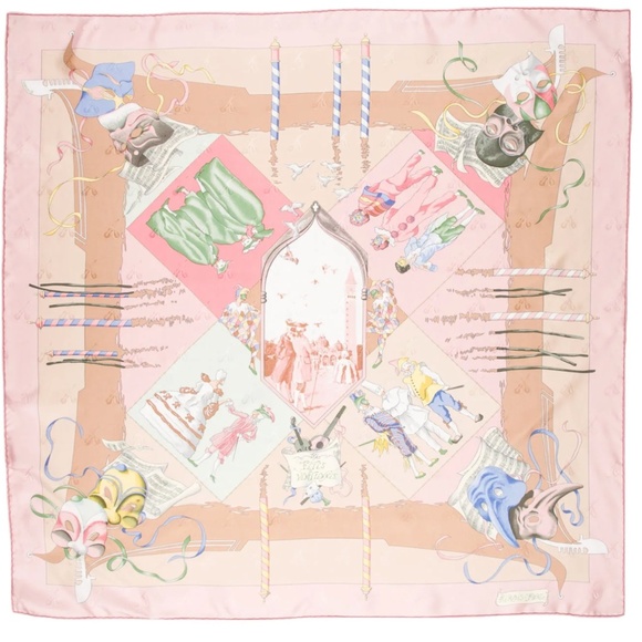 Hermès Fêtes Vénitiennes Jacquard Silk Scarf - Picture 1 of 3